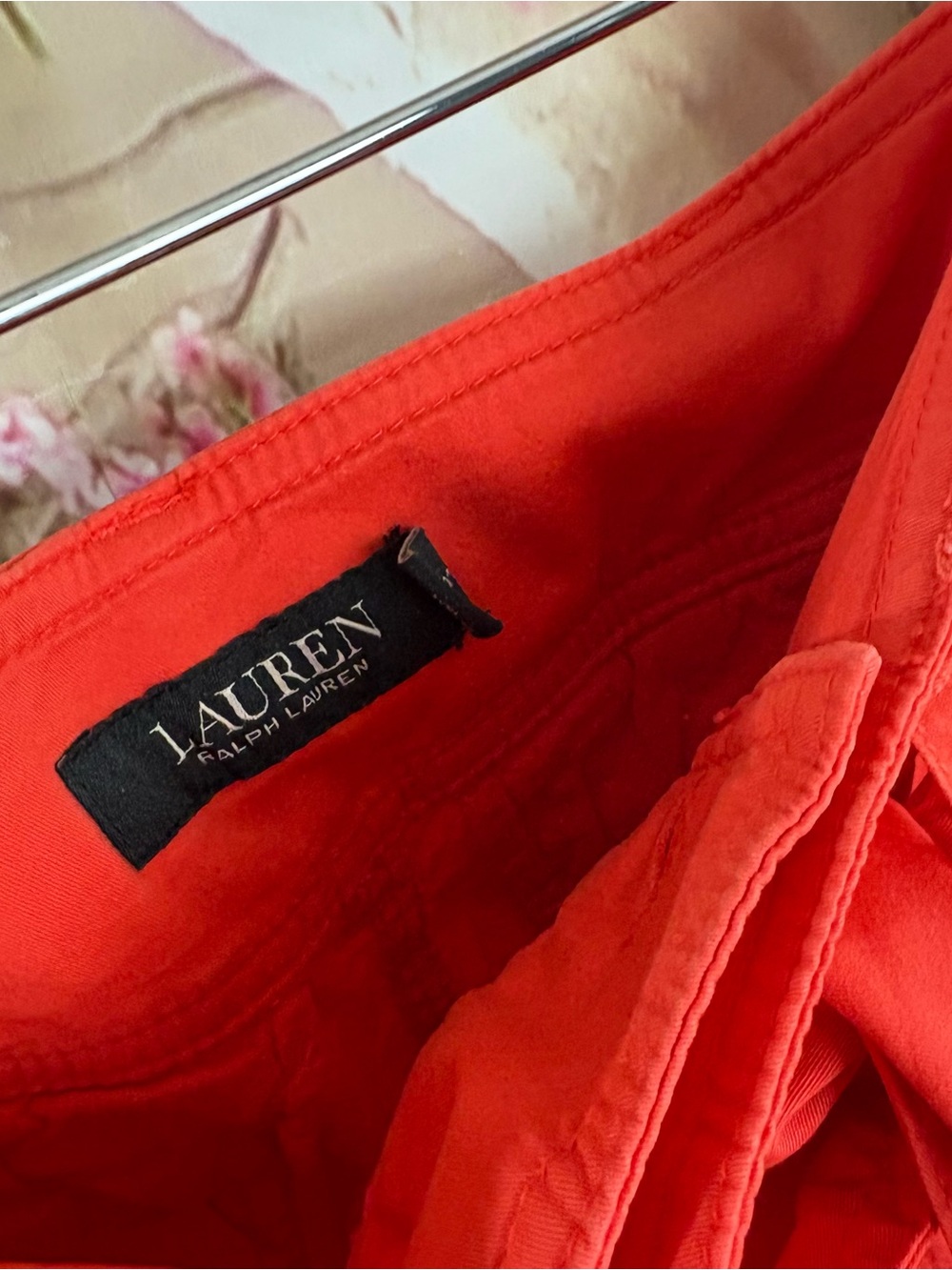 NEW Ralph Lauren Red Cargo Paperbag Waist Pants - Picture 7 of 8